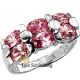 Sterling Silber Ring mit rosa Zirkonia