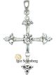 925 Sterling Silber Kreuz mit Zirkonia