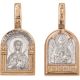 Medallon - Ikone -Die Heilige Matrona von Moskau, Silber 925, vergoldet