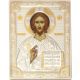 Die Ikone des Christus Pantokrator, Silber, 16x20 cm